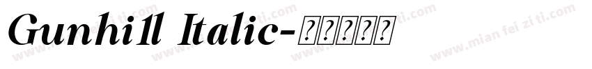 Gunhi1l Italic字体转换